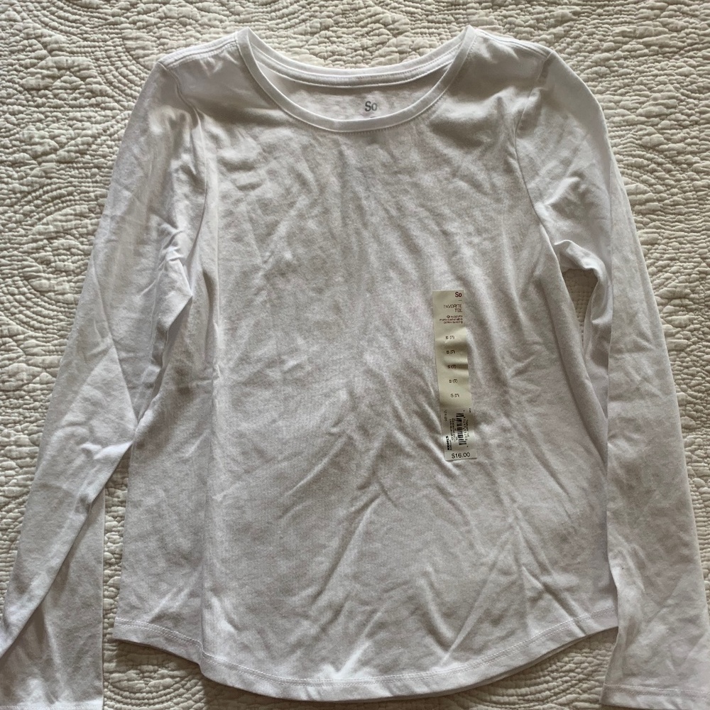 NWT girls long sleeve tee size 7